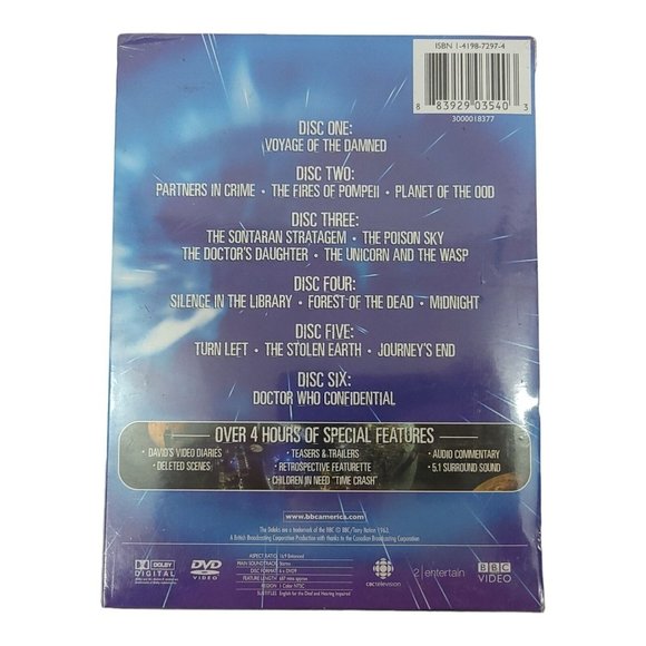 Doctor Who  The Complete Fourth Series DVD 2008 6 Disc Set NEW Sealed - Picture 2 of 10